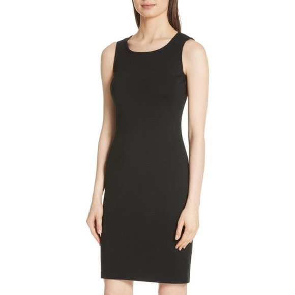 ST. JOHN COLLECTION black Sleeveless Knit Dress size 6 - Picture 4 of 13